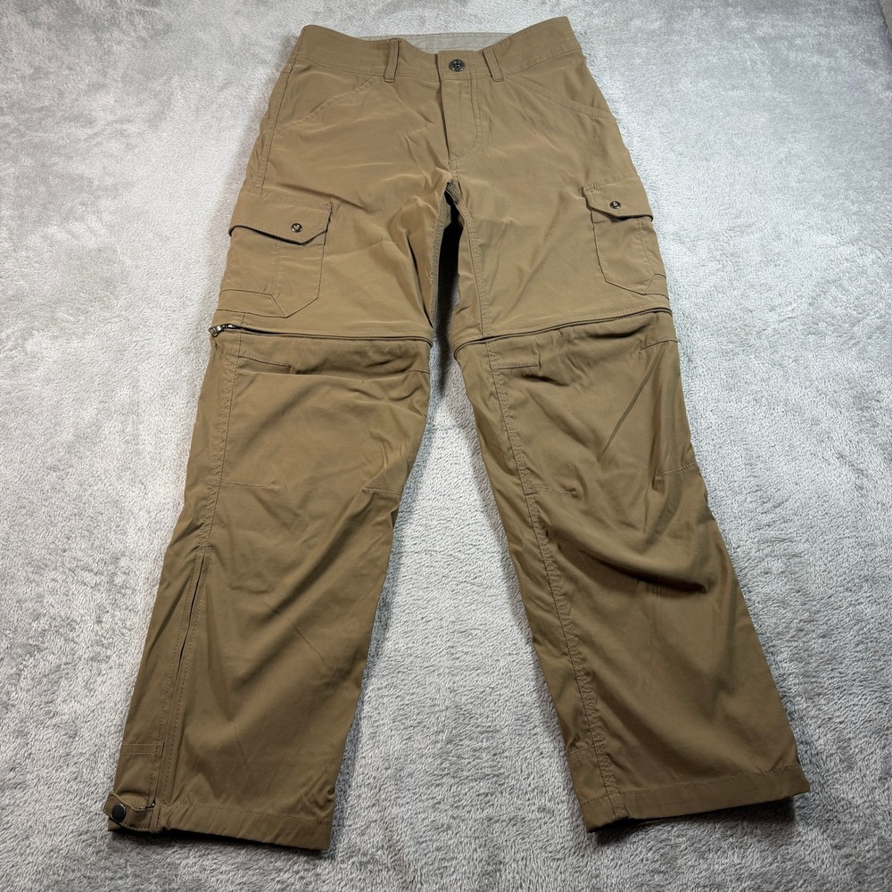 KUHL Renegade Convertible Cargo Pants Mens 28x28 Tan Hiking Stealth Zip Off 5138